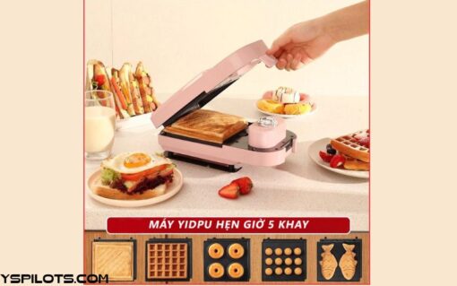 Máy Kẹp Bánh Mì Yidpu Hẹn Giờ