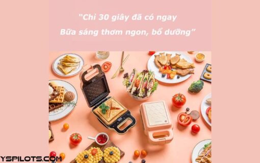 Máy Kẹp Bánh Mì Yidpu Hẹn Giờ